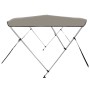 Toldo bimini de 3 arcos gris 184x189x135 cm de vidaXL, Cubiertas para almacenamiento de barcas - Ref: Foro24-94801, Precio: 1...