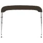 Toldo bimini de 3 arcos negro 184x170x133 cm de vidaXL, Cubiertas para almacenamiento de barcas - Ref: Foro24-94803, Precio: ...