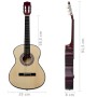 Set de guitarra clásica para principiantes 8 pzas 3/4 36" de vidaXL, Guitarras - Ref: Foro24-70115, Precio: 70,17 €, Descuent...