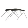 Toldo bimini de 3 arcos negro 184x170x133 cm de vidaXL, Cubiertas para almacenamiento de barcas - Ref: Foro24-94803, Precio: ...
