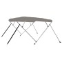 Toldo bimini de 4 arcos gris 236x228x127 cm de vidaXL, Cubiertas para almacenamiento de barcas - Ref: Foro24-94808, Precio: 1...