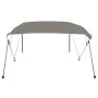 Graues Bimini-Top mit 4 Bögen, 236 x 228 x 127 cm von vidaXL, Aufbewahrungsabdeckungen für Boote - Ref: Foro24-94808, Preis: ...