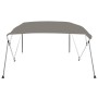 Toldo bimini de 4 arcos gris 236x228x127 cm de vidaXL, Cubiertas para almacenamiento de barcas - Ref: Foro24-94808, Precio: 1...