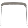 Toldo bimini de 4 arcos gris 236x228x127 cm de vidaXL, Cubiertas para almacenamiento de barcas - Ref: Foro24-94808, Precio: 1...