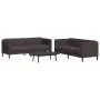 Juego de sofás 2 piezas tela marrón oscuro de vidaXL, Sofás - Ref: Foro24-3209241, Precio: 547,75 €, Descuento: %