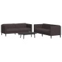 Juego de sofás 2 piezas tela marrón oscuro de vidaXL, Sofás - Ref: Foro24-3209241, Precio: 557,04 €, Descuento: %