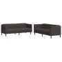 Juego de sofás 2 piezas tela marrón oscuro de vidaXL, Sofás - Ref: Foro24-3209241, Precio: 547,75 €, Descuento: %