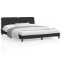 Estructura de cama con cabecero de terciopelo negro 180x200 cm de vidaXL, Camas y somieres - Ref: Foro24-3207937, Precio: 259...