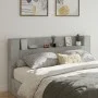 Cabecero de cama con LED gris hormigón 200x16,5x103,5 cm de vidaXL, Cabeceros y pies de cama - Ref: Foro24-839269, Precio: 98...