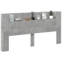 Cabecero de cama con LED gris hormigón 200x16,5x103,5 cm de vidaXL, Cabeceros y pies de cama - Ref: Foro24-839269, Precio: 98...