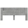 Cabecero de cama con LED gris hormigón 200x16,5x103,5 cm de vidaXL, Cabeceros y pies de cama - Ref: Foro24-839269, Precio: 98...