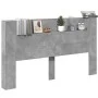 Cabecero de cama con LED gris hormigón 180x16,5x103,5 cm de vidaXL, Cabeceros y pies de cama - Ref: Foro24-839262, Precio: 10...