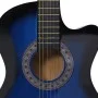 Set de guitarra clásica occidental 12 pzas 6 cuerdas azul 38" de vidaXL, Guitarras - Ref: Foro24-70135, Precio: 89,12 €, Desc...