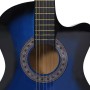 Set de guitarra clásica occidental 12 pzas 6 cuerdas azul 38" de vidaXL, Guitarras - Ref: Foro24-70135, Precio: 90,83 €, Desc...
