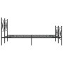 Estructura de cama con cabecero y pie metal negro 120x190 cm de vidaXL, Camas y somieres - Ref: Foro24-376517, Precio: 103,67...
