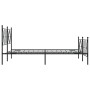 Estructura de cama cabecero y estribo metal negro 140x190 cm de vidaXL, Camas y somieres - Ref: Foro24-376520, Precio: 160,95...