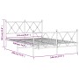 Estructura de cama cabecero y estribo metal negro 140x190 cm de vidaXL, Camas y somieres - Ref: Foro24-376520, Precio: 160,95...