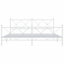 Estructura cama metal con cabecero y pie cama blanco 183x213 cm de vidaXL, Camas y somieres - Ref: Foro24-376574, Precio: 132...