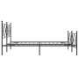Estructura de cama cabecero y estribo metal negro 150x200 cm de vidaXL, Camas y somieres - Ref: Foro24-376522, Precio: 132,77...
