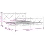Estructura cama metal con cabecero y pie cama blanco 183x213 cm de vidaXL, Camas y somieres - Ref: Foro24-376574, Precio: 132...