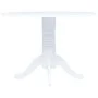 Mesa de comedor de madera maciza de caucho blanco 106 cm de vidaXL, Mesas de cocina y de comedor - Ref: Foro24-247353, Precio...