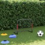 Portería de fútbol con red acero rojo y negro 90x48x71 cm de vidaXL, Porterías de fútbol - Ref: Foro24-4007967, Precio: 62,18...