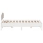 Estructura de cama con cabecero madera de pino blanco 150x200cm de vidaXL, Camas y somieres - Ref: Foro24-3207206, Precio: 19...