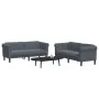 Juego de sofás 2 piezas terciopelo gris oscuro de vidaXL, Sofás - Ref: Foro24-3209220, Precio: 478,05 €, Descuento: %
