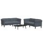 Juego de sofás 2 piezas terciopelo gris oscuro de vidaXL, Sofás - Ref: Foro24-3209220, Precio: 482,72 €, Descuento: %