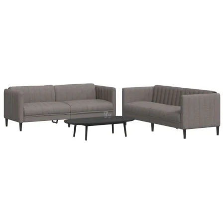 Juego de sofás 2 piezas tela gris taupe de vidaXL, Sofás - Ref: Foro24-3209243, Precio: 484,08 €, Descuento: %