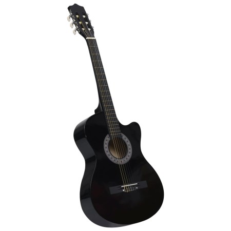 Guitarra Clásica Western Cutaway con 6 cuerdas negra 38" de vidaXL, Guitarras - Ref: Foro24-70132, Precio: 70,35 €, Descuento: %