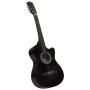 Guitarra Clásica Western Cutaway con 6 cuerdas negra 38" de vidaXL, Guitarras - Ref: Foro24-70132, Precio: 68,96 €, Descuento: %