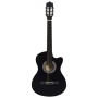 Guitarra Clásica Western Cutaway con 6 cuerdas negra 38" de vidaXL, Guitarras - Ref: Foro24-70132, Precio: 70,35 €, Descuento: %
