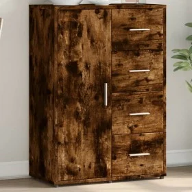 Aparador de madera de ingeniería roble ahumado 60x31x84 cm de vidaXL, Aparadores - Ref: Foro24-840510, Precio: 93,06 €, Descu...