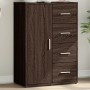 Aparador de madera de ingeniería roble marrón 60x31x84 cm de vidaXL, Aparadores - Ref: Foro24-840512, Precio: 111,53 €, Descu...