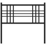 Cabecero de metal negro 107 cm de vidaXL, Cabeceros y pies de cama - Ref: Foro24-376354, Precio: 29,20 €, Descuento: %