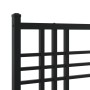 Cabecero de metal negro 107 cm de vidaXL, Cabeceros y pies de cama - Ref: Foro24-376354, Precio: 29,20 €, Descuento: %