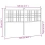 Kopfteil aus weißem Metall, 120 cm von vidaXL, Kopf- und Fußteile - Ref: Foro24-376404, Preis: 41,72 €, Rabatt: %