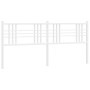 Cabecero de metal blanco 193 cm de vidaXL, Cabeceros y pies de cama - Ref: Foro24-376410, Precio: 46,40 €, Descuento: %