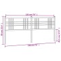 Cabecero de metal blanco 193 cm de vidaXL, Cabeceros y pies de cama - Ref: Foro24-376410, Precio: 46,40 €, Descuento: %