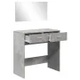 Betongrauer Schminktisch mit Spiegel 80x39x80 cm von vidaXL, Schlafzimmerkommoden - Ref: Foro24-840705, Preis: 79,85 €, Rabat...