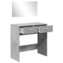 Tocador con espejo color gris hormigón 80x39x80 cm de vidaXL, Tocadores para dormitorios - Ref: Foro24-840705, Precio: 80,84 ...