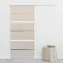 Sliding door with soft stop ESG glass and aluminum 90x205 cm by vidaXL, Doors - Ref: Foro24-288062, Price: 256,80 €, Discount: %