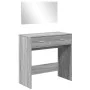 Sonoma gray dressing table with mirror 80x39x80 cm by vidaXL, Bedroom Dressers - Ref: Foro24-840707, Price: 86,26 €, Discount: %