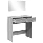 Tocador con espejo color gris Sonoma 80x39x80 cm de vidaXL, Tocadores para dormitorios - Ref: Foro24-840707, Precio: 86,26 €,...