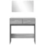 Sonoma gray dressing table with mirror 80x39x80 cm by vidaXL, Bedroom Dressers - Ref: Foro24-840707, Price: 86,26 €, Discount: %