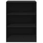 Armario de madera de ingeniería negro 77x48x102 cm de vidaXL, Organizadores de vestidores y perchas de barra - Ref: Foro24-84...