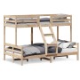 Litera de madera maciza de pino 80x200/120x200 cm de vidaXL, Camas y somieres - Ref: Foro24-3207161, Precio: 305,45 €, Descue...