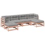 Set de sofás jardín 6 pzas con cojines madera abeto Douglas de vidaXL, Conjuntos de jardín - Ref: Foro24-3299569, Precio: 527...