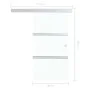 Sliding door with soft stop ESG glass and aluminum 90x205 cm by vidaXL, Doors - Ref: Foro24-288062, Price: 256,80 €, Discount: %